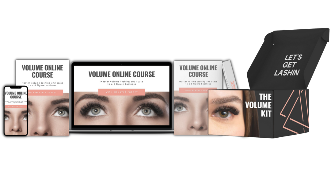 Volume Eyelash Extension Course Online + Kit
