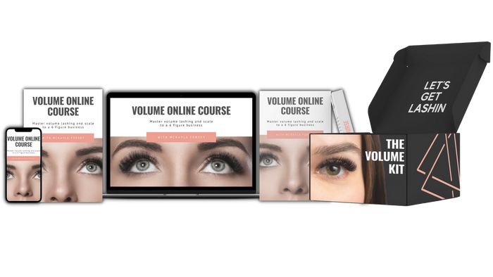 Volume Eyelash Extension Course Online + Kit