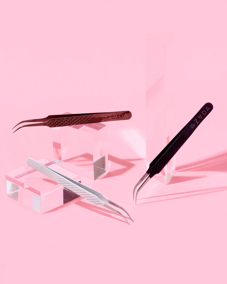 Lash Extension Tweezers, Lash Tweezers, Best Tweezers For Lash Extensions, Volume Lash Tweezer, Lash Extension Tweezer Set